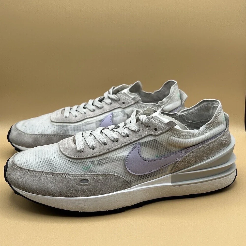 Nike Waffle One Gray Purple Running Shoes‎ - Women's Size 11.5 Men's Size 10